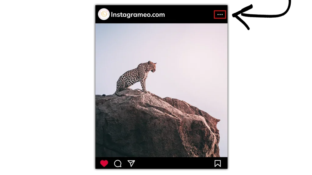 para archivar una foto en instagram, pulsa sobre los tres puntitos que aparecen encima de la imagen