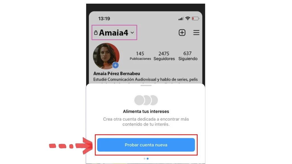 Cómo crear una cuenta secundaria de instagram paso a paso