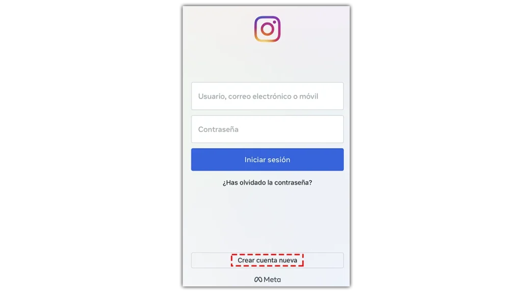 crear una cuenta en instagram