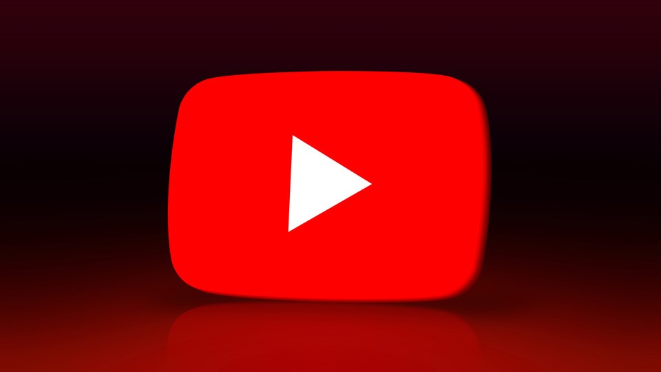Logo de youtube en 3d